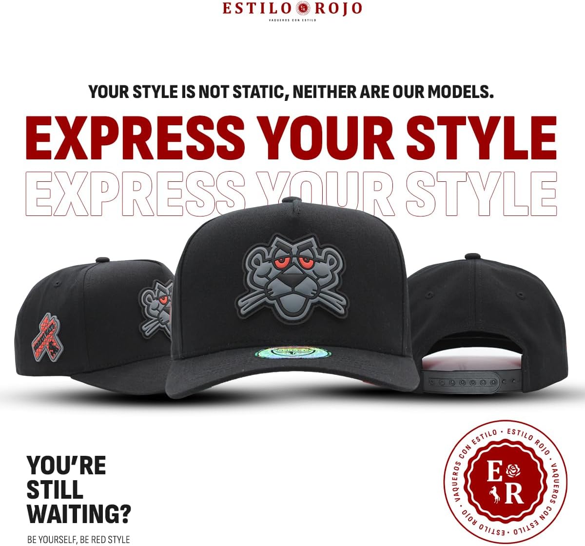 Culiacan The Panther Black Baseball Cap - Black Snapback Hats for Men and Women, Mens Hats and Caps, Adjustable Hats for Men, Black Snapback Hat for Any Occasion - Image 2