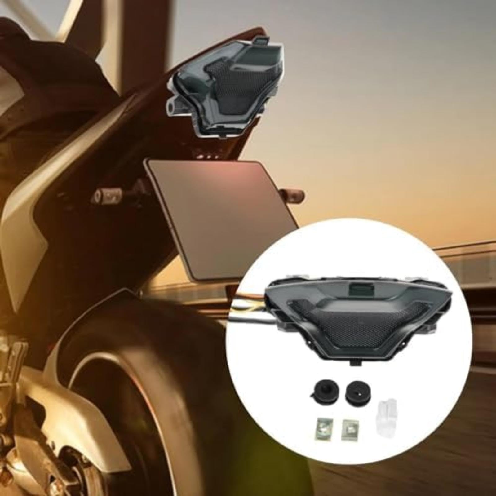 Lampa tylna motocykla z zakrętem, do Exciter150 Mt25 Tylne światło hamowania do roweru Tylne światło hamowania do roweru