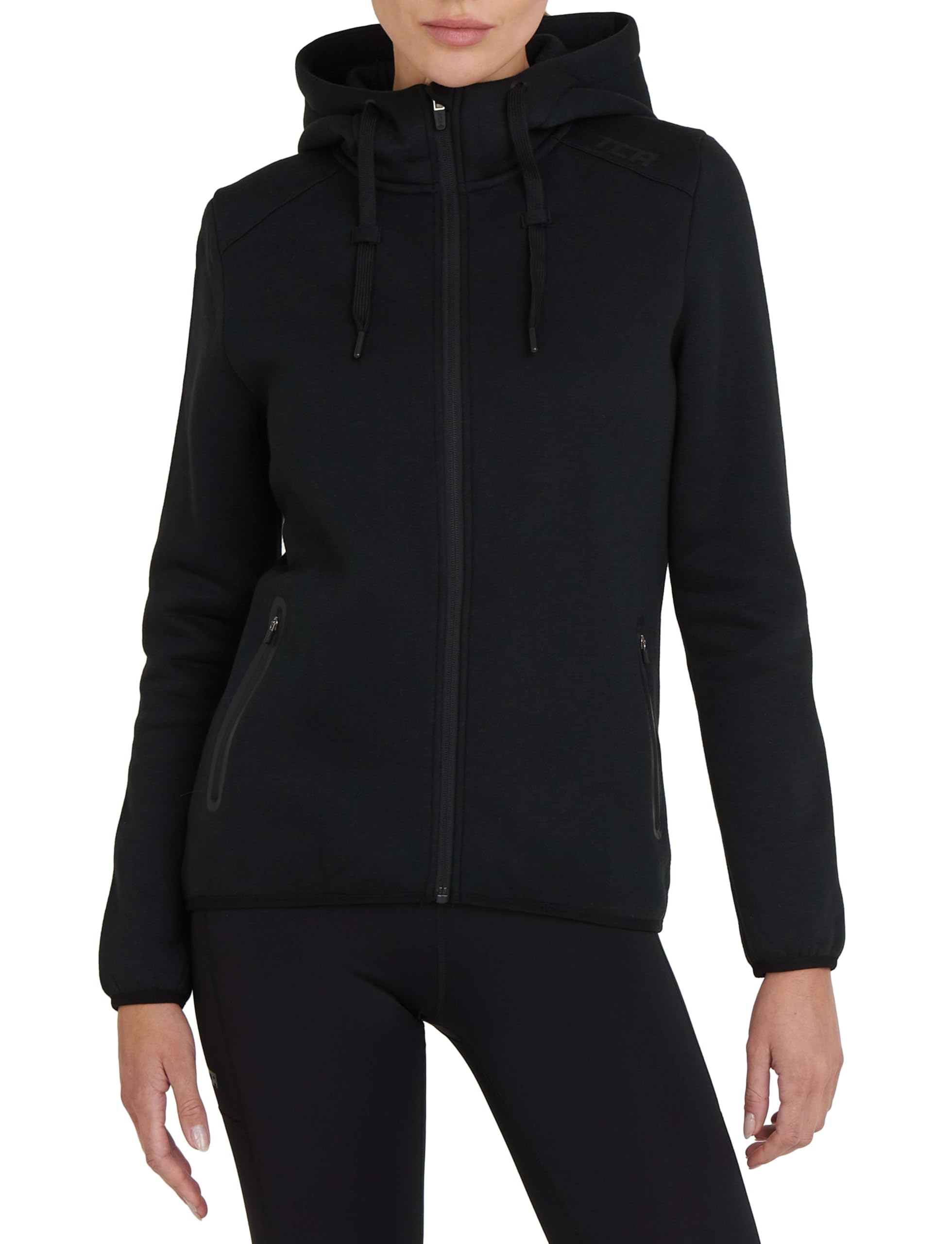 Tca Womens Revolution Tech Workout Thermal Running Hoodie Jacket