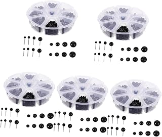 SEWACC 2050 Pçs Olhos De Boneca Preta Muñecos De Peluche Agulhas De Crochê Bonecas Pretas Olhos Artesanais Para Crochê Bichinhos De Pelúcia Olhos De Segurança DIY Olhos Autoadesivos