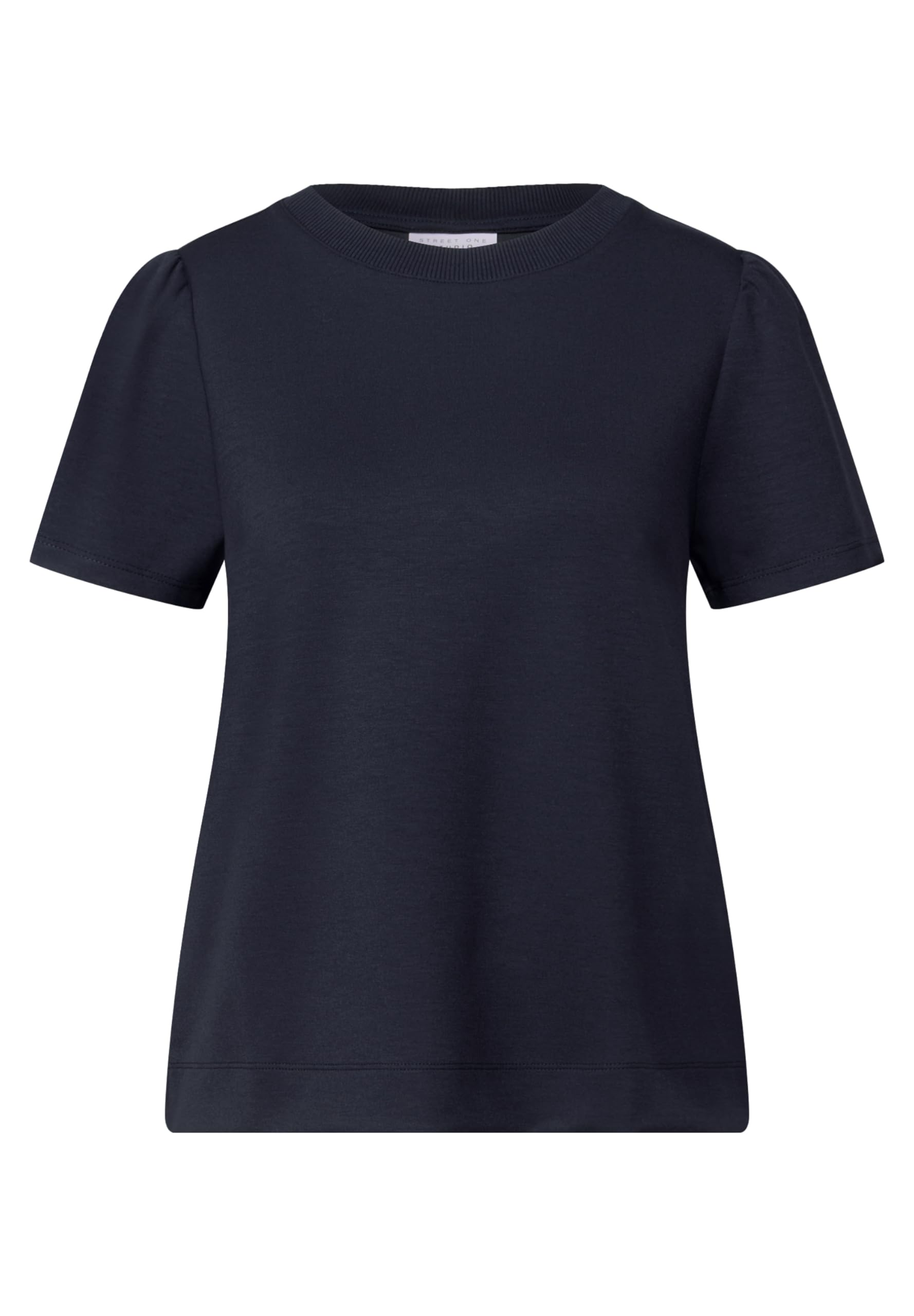 Street One Studio T-shirt z bufiastymi rękawami Dark Void Blue 36, Dark Void Blue, 36
