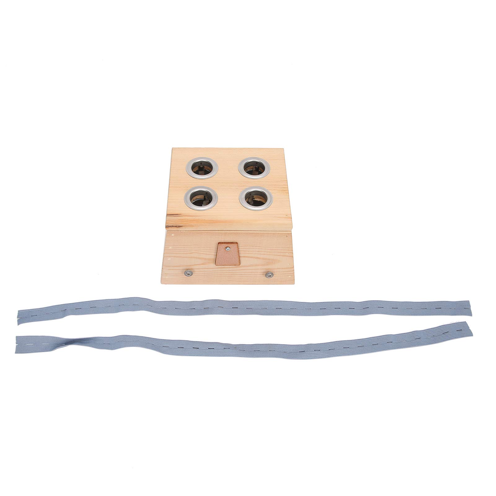 Moxibustion Box - Adjustable Temperature Wood Moxibustion Therapy Healing Moxa Box(4 Holes)