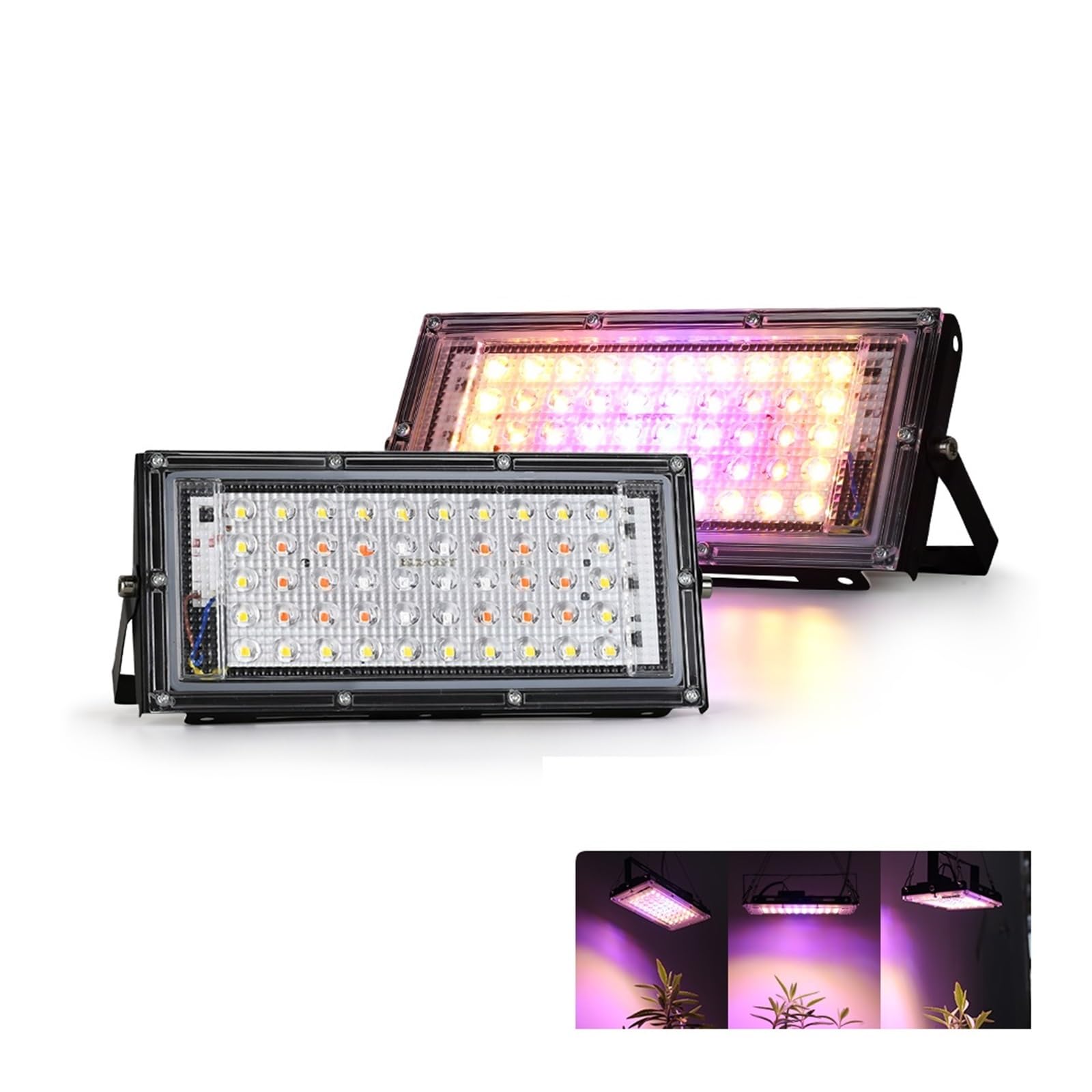SEVEQIS Plant Grow Light, 50W Led Grow Light Plant Hydroponic Lamp LED Full Spectrum for Greenhouse Seeds Flower Hydroponic Plant Growth Lighting