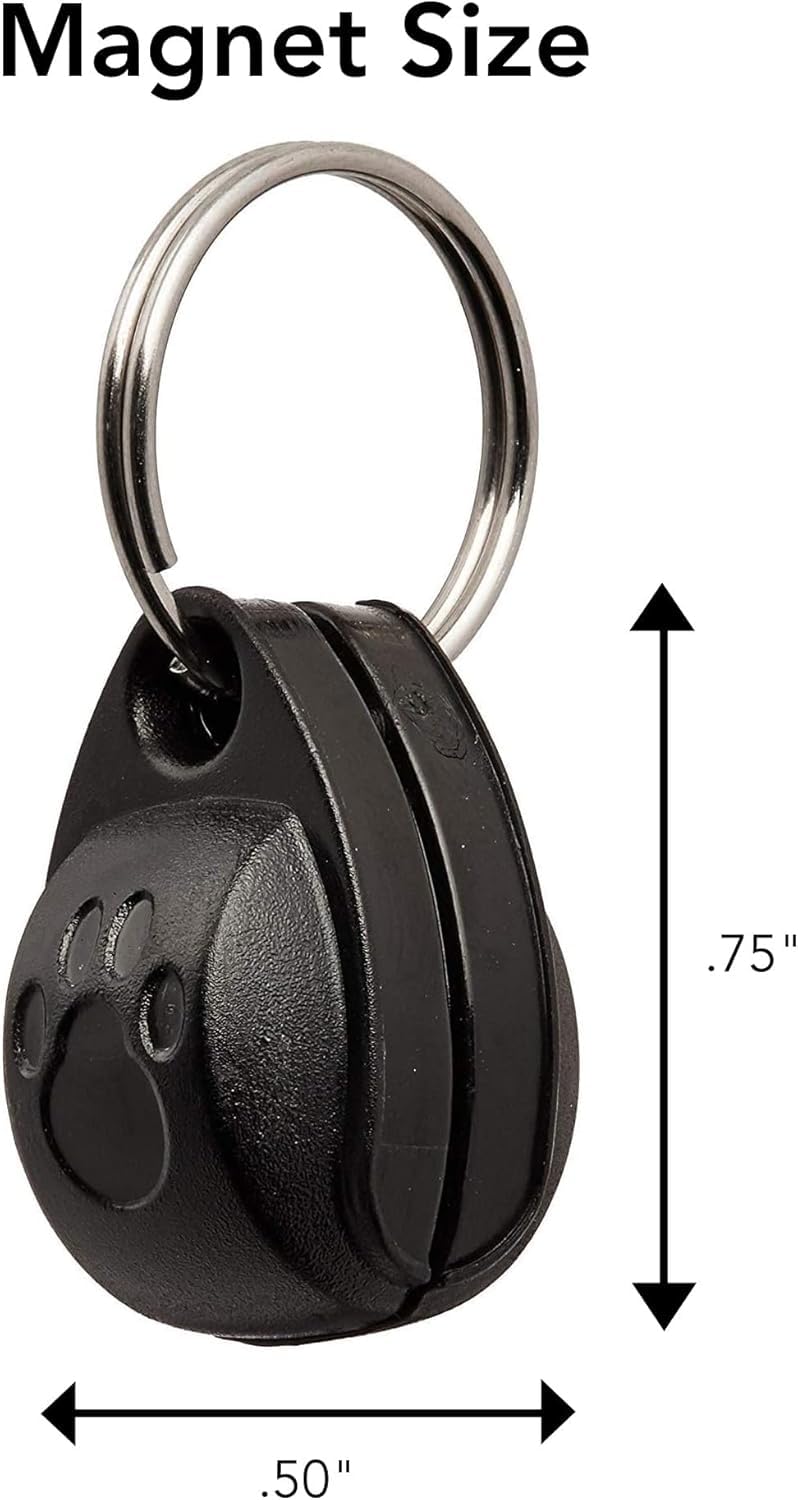 Cat Mate 4-Wege-verriegelbare elektromagnetische Katzenklappe (254) – Exklusiver Zugang für kleine bis mittelgroße Katzen mit Halsbandanhänger, geeignet für PVC, Holz und Wand, Weiß