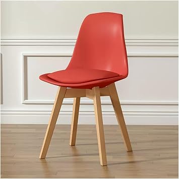 Dining Chairs, Modern Dining Chairs with Cushioned Upholstered Pad Seat & Solid Wood Legs,Modern Mid-Century Accent Side Chair Lounge Chairs Kitchen Chairs for Living Room
