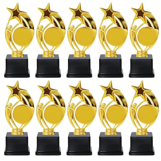 Premium Award Trophy for Winners, Award Ceremony with All Customization Logo for Events, Functions (10, 18 CM)-image-1