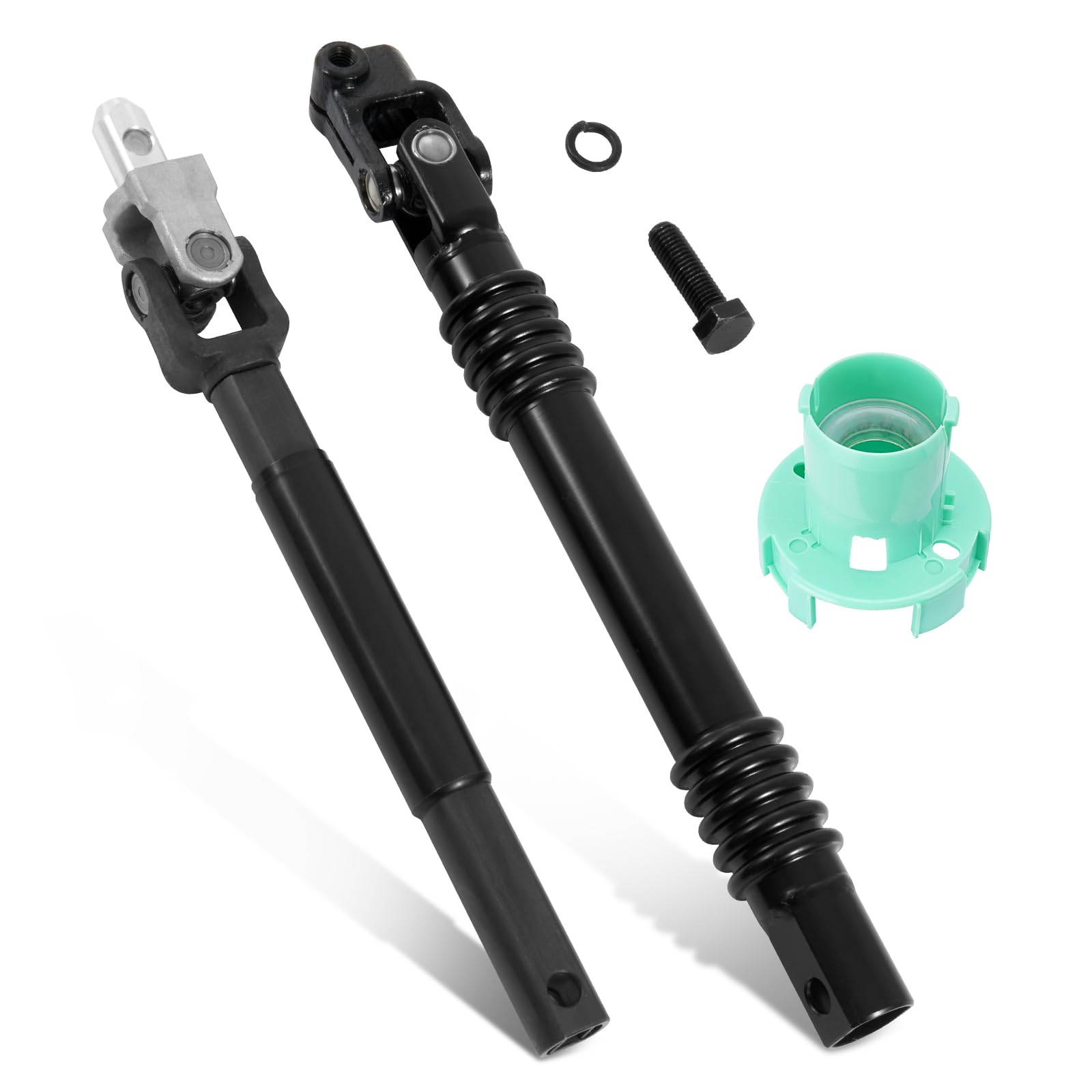 YEHERIT Upper & Lower Intermediate Steering Shaft Column Compatible with Cadillac Escalade GMC Sierra Yukon Chevy Silverado Avalanche Suburban 1999-2006 4WD Only Replaces# 25958109 19329330