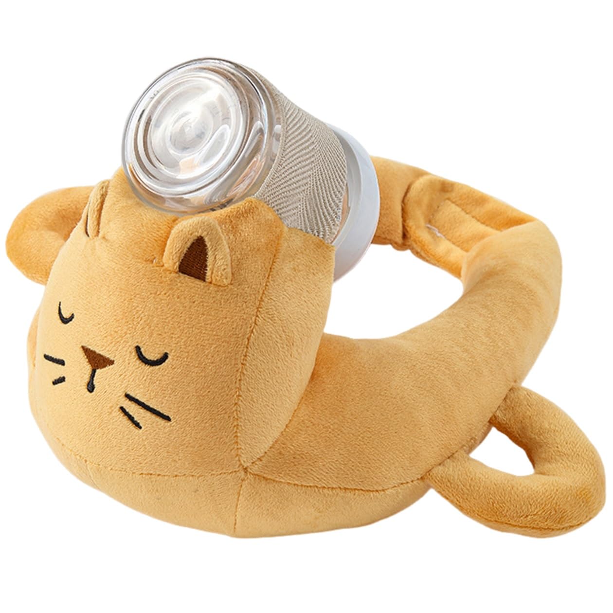 Newborn Bottle Feeding Pillow, Adjustable Bottle Feeding Support Pillow, Baby Bottle Support Pillow, Ergonomic Design To Relieve Wrist and Arm Stress(Lion)