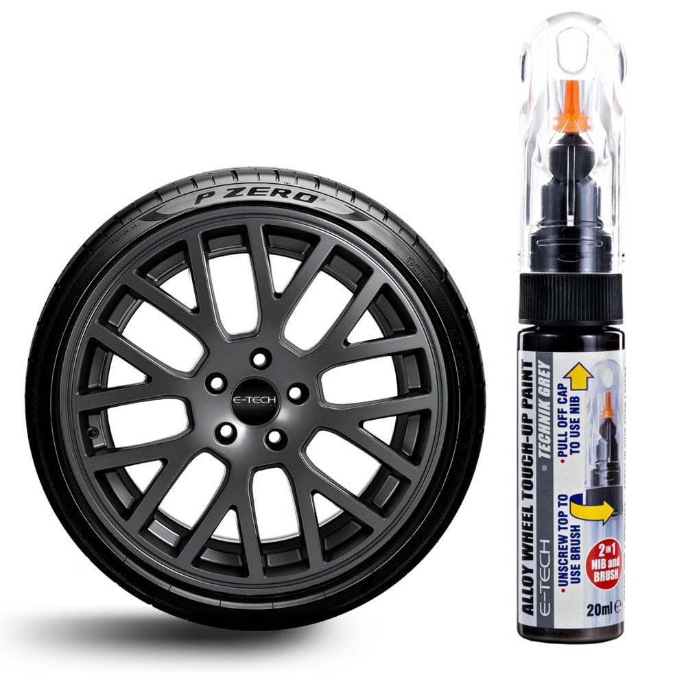 E-Tech Technik Grey Car Alloy Wheel Professional Touch-Up Pen Stick Paint