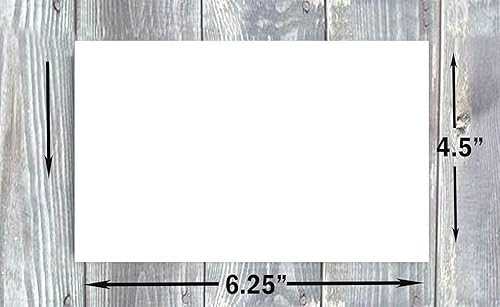 Miniatura 3 de Hamilco Papel grueso de cartulina blanca, plano de 4.5 x 6.25 pulgadas, tamaño A6, notas flash y tarjetas postales, tarjeta de 80 libras para