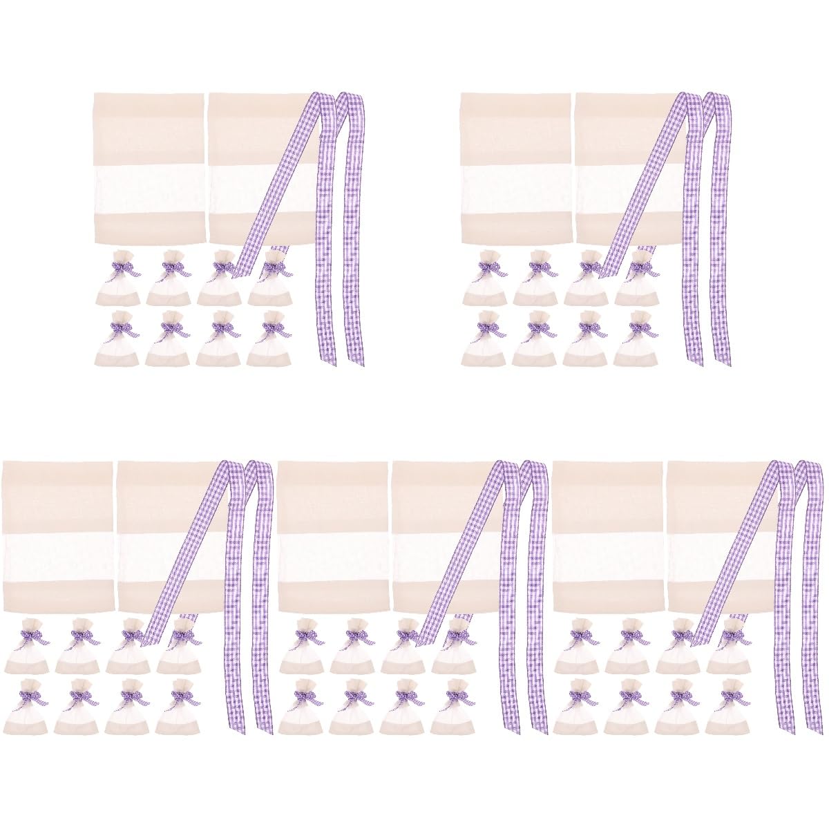 FRCOLOR 5 Sätze Duftsäckchen Teebeutelpresse Lavendelsäckchen Lavendelbeutel Müllbeutel Lavendel Für Getränke Müllbeutel Lavendelknospen Getrockneter Lavendel Reine Baumwolle 10 Stück * 5