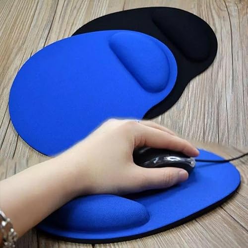 Miniatura 7 de Alfombrilla de mouse ergonómica para computadora con soporte para reposamuñecas, base antideslizante para juegos para el hogar, oficina, trabajo,