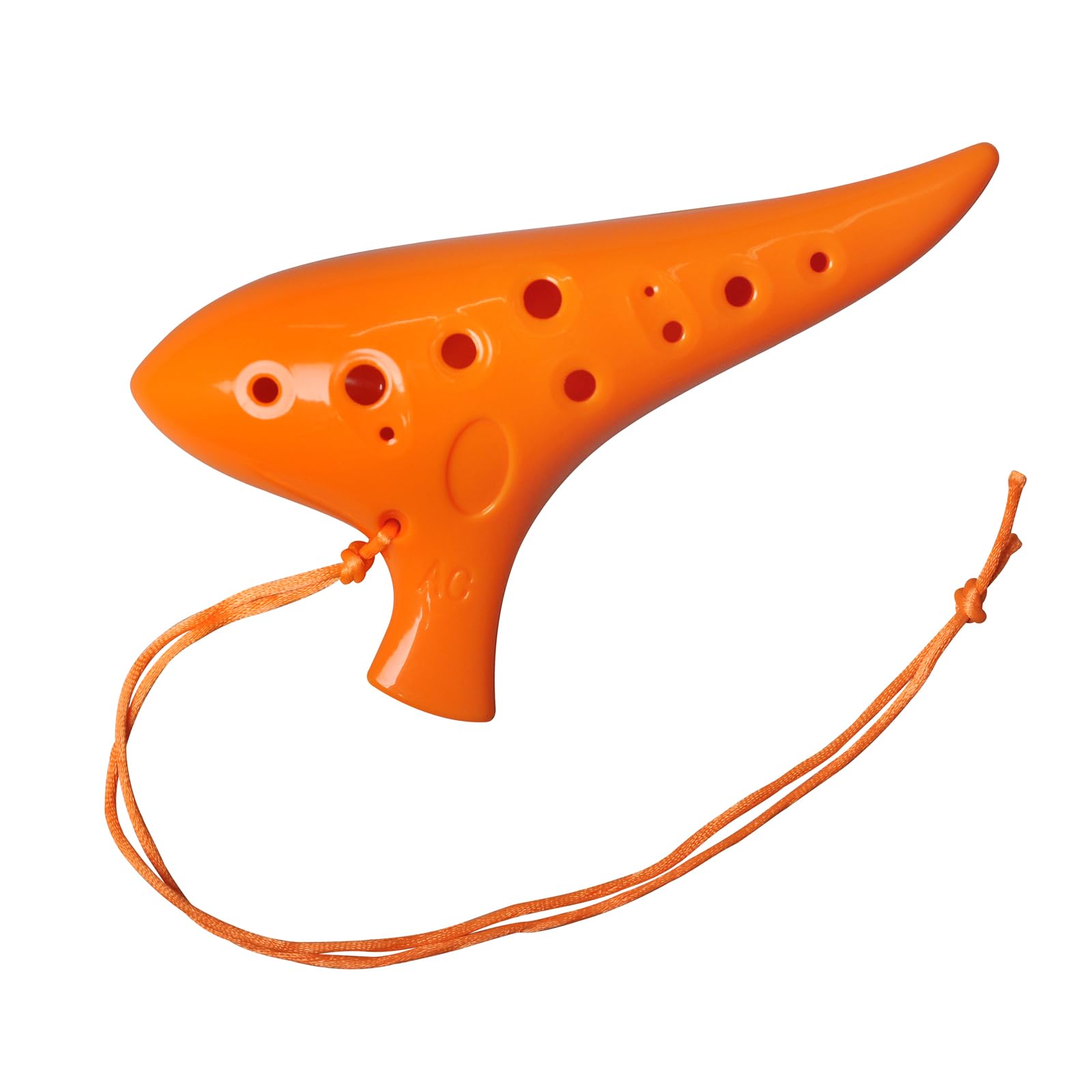 rayzm Ocarina Alto C à 12 Trous en Plastique, 13 Notes en Do Majeur, Instrument à Vent Ocarina avec Sac de Transport pour Débutants