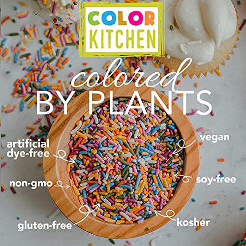 Colorkitchen Rainbow Sprinkles 2 Lb Bag - Natural Ingredients | Artificial Dye-Free | Gluten-Free | Non-Gmo | Vegan | Plant-Based | Kosher | Soy-Free #TOP5