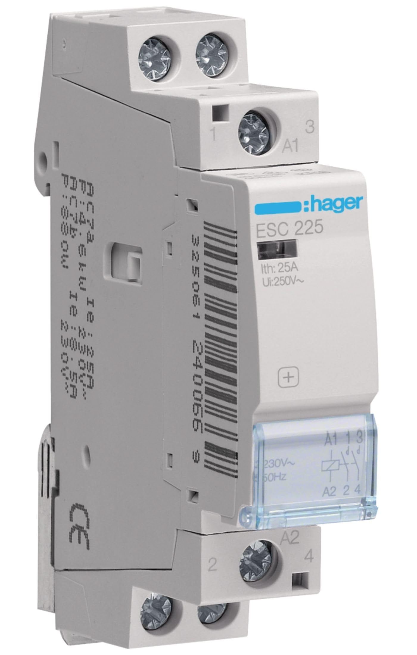 Contattore Hager ESC225, 230 Volt