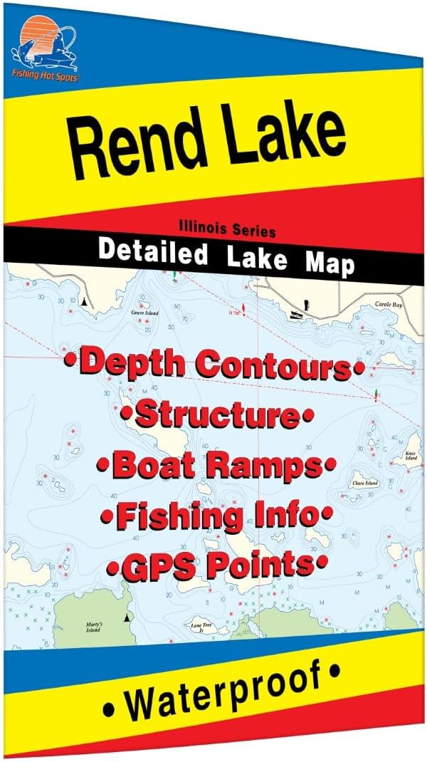 Rend Lake Fishing Map