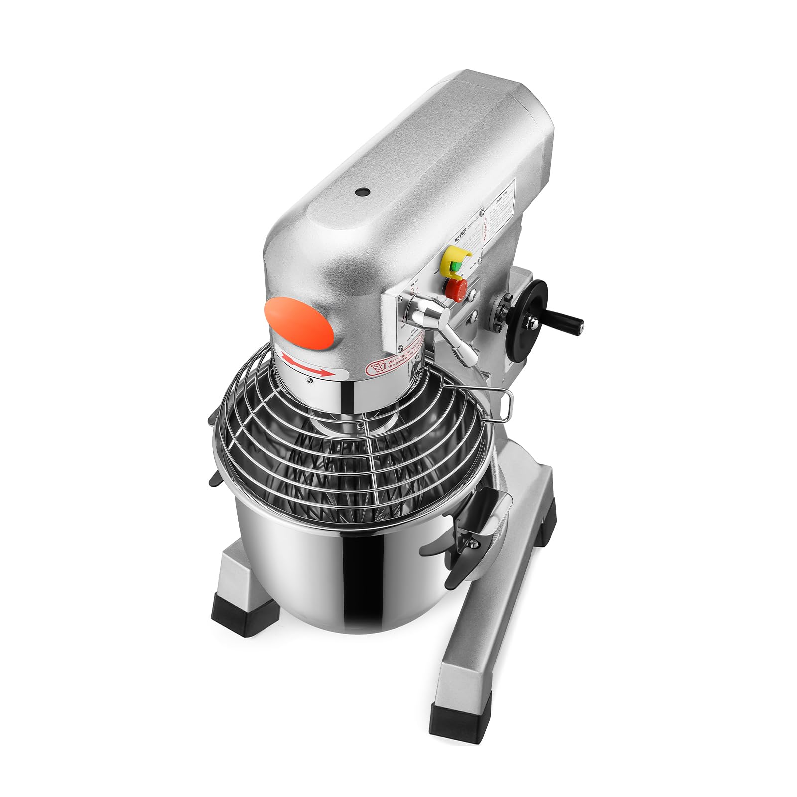 Happybuy 30L profesjonalny mikser do żywności z 3 regulowanymi prędkościami, 3-litrowy, komercyjny robot kuchenny ze stali nierdzewnej, do piekarni / restauracji/wypieków