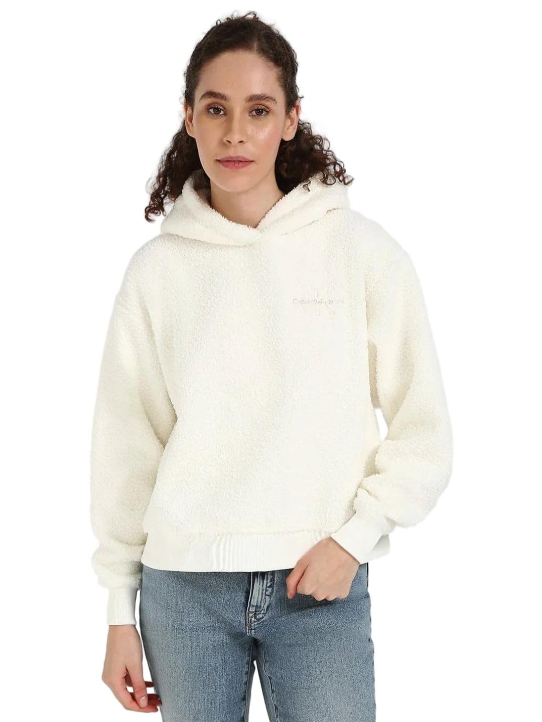 calvin klein jeans Regular Fit Polyester Hooded Neck Sweatshirt-picture-25