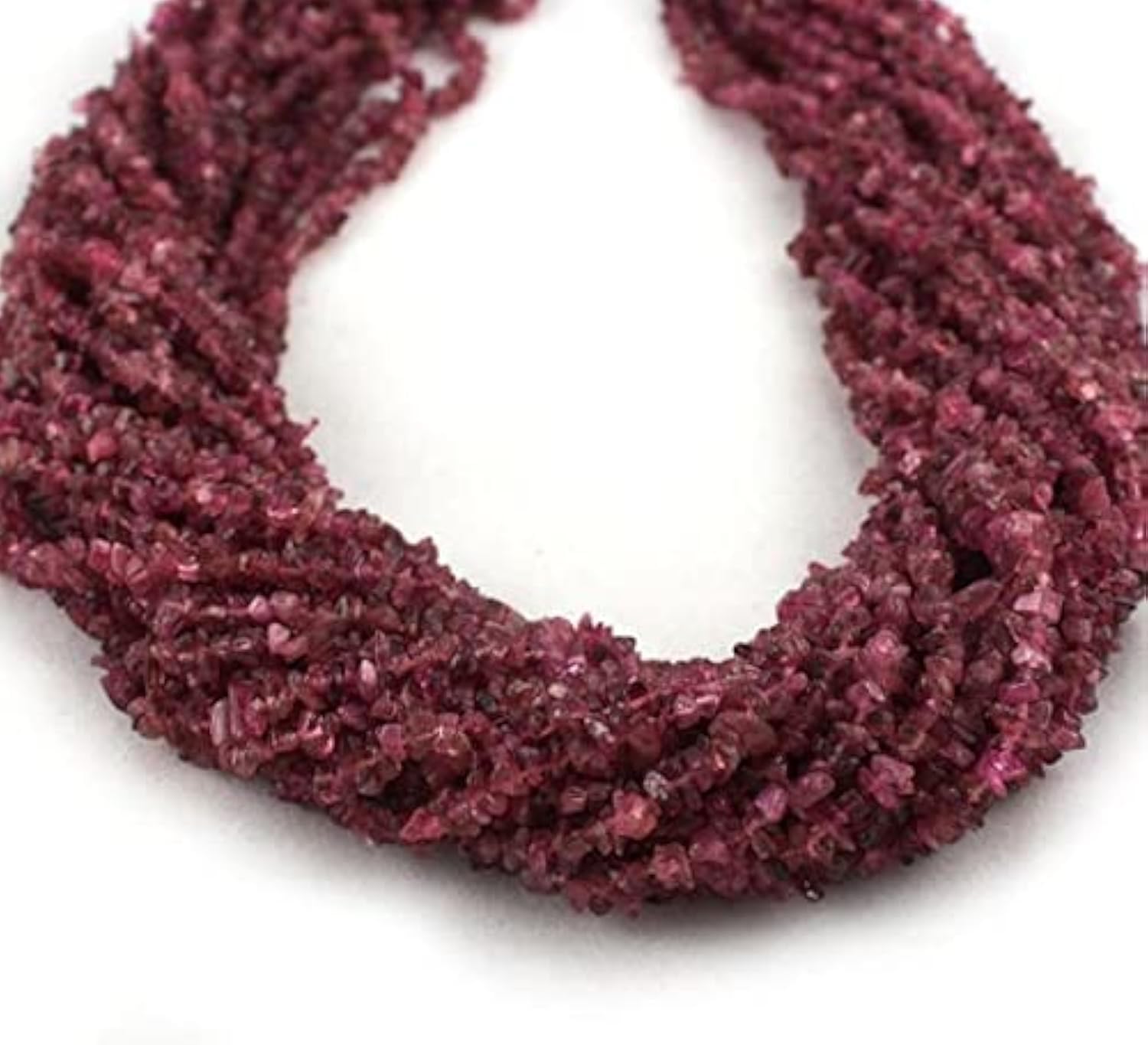 Pink Tourmaline Uncut Chips Beads de 36 Inches pour réparer et sublimer vos bijoux