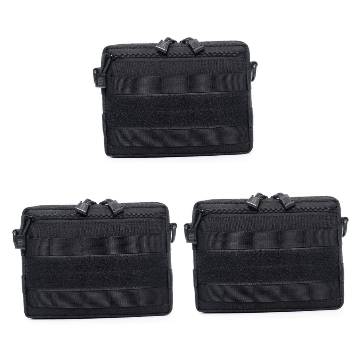 INOOMP 3pezzi Borsa Da Montagna Per Escursioni Piccola e Resistente Per Attività Outdoor Nera