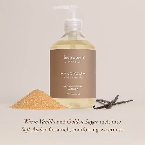 Miniatura 4 de Deep Steep Lavado líquido de manos, 17.6 onzas (azúcar y vainilla)