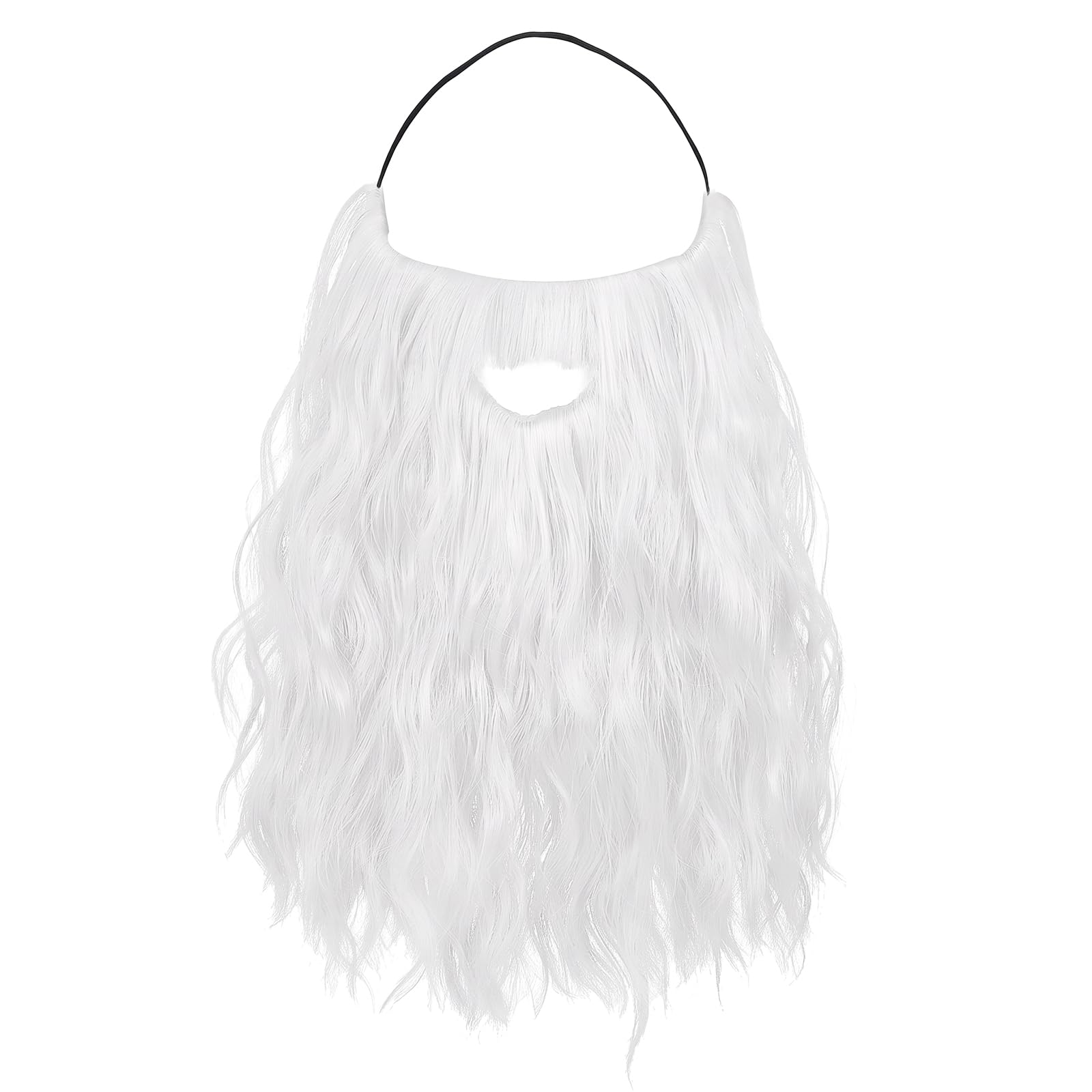 Yolev Wizard Beard White Long Fake Beard Costume Fake Mustache