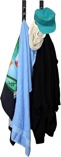 Vista 7 de Dependable Industries inc. Essentials Juego de 2 ganchos para colgar sobre la puerta para guardar el armario, sistema de almacenamiento multiusos