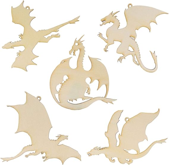 Large Wooden Tree Laser Cutouts - DIY Craft Decor For Home & Parties (Set Of 2)