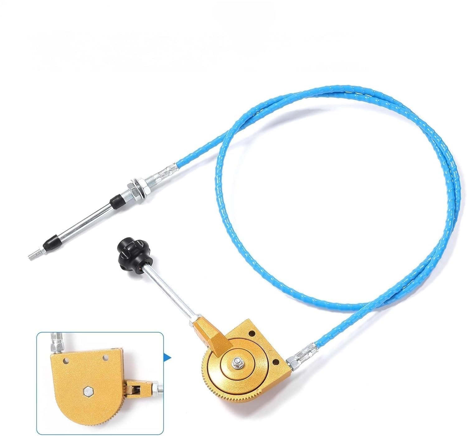 2 Pack 2M Manueller Gaszug Edelstahl Gaszug Gaszug für Baggermischer