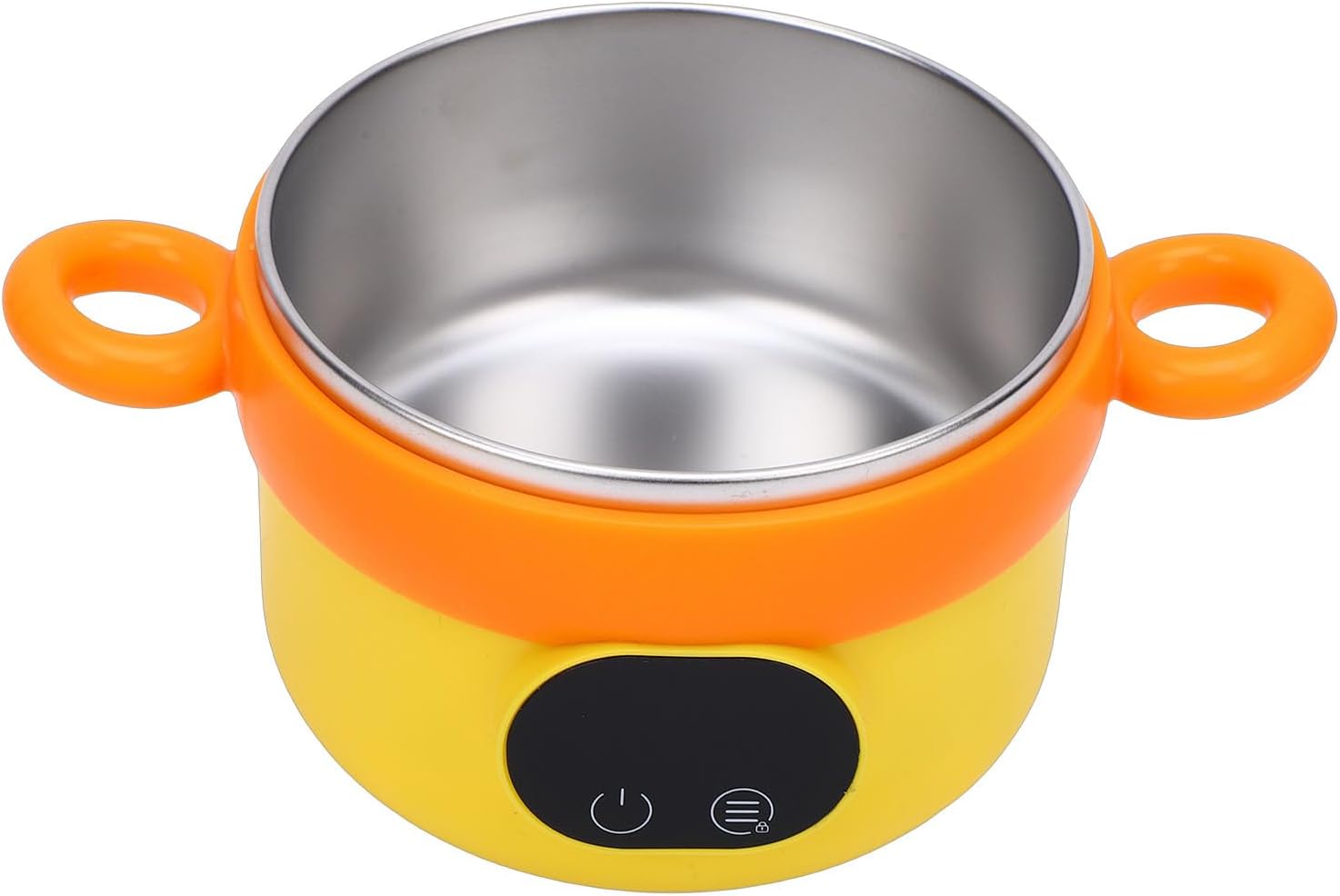 Electric Lunch Box, 304 Stainless Steel, Portable Warmer Bowl, 470ml Capacity for Kids and Infants (Yellow)
