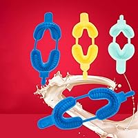 Vista 9 de 20 bandejas desechables de fluoruro dentales de espuma fluorada para boca, material de impresión de alginato para niños, tamaño L, azul