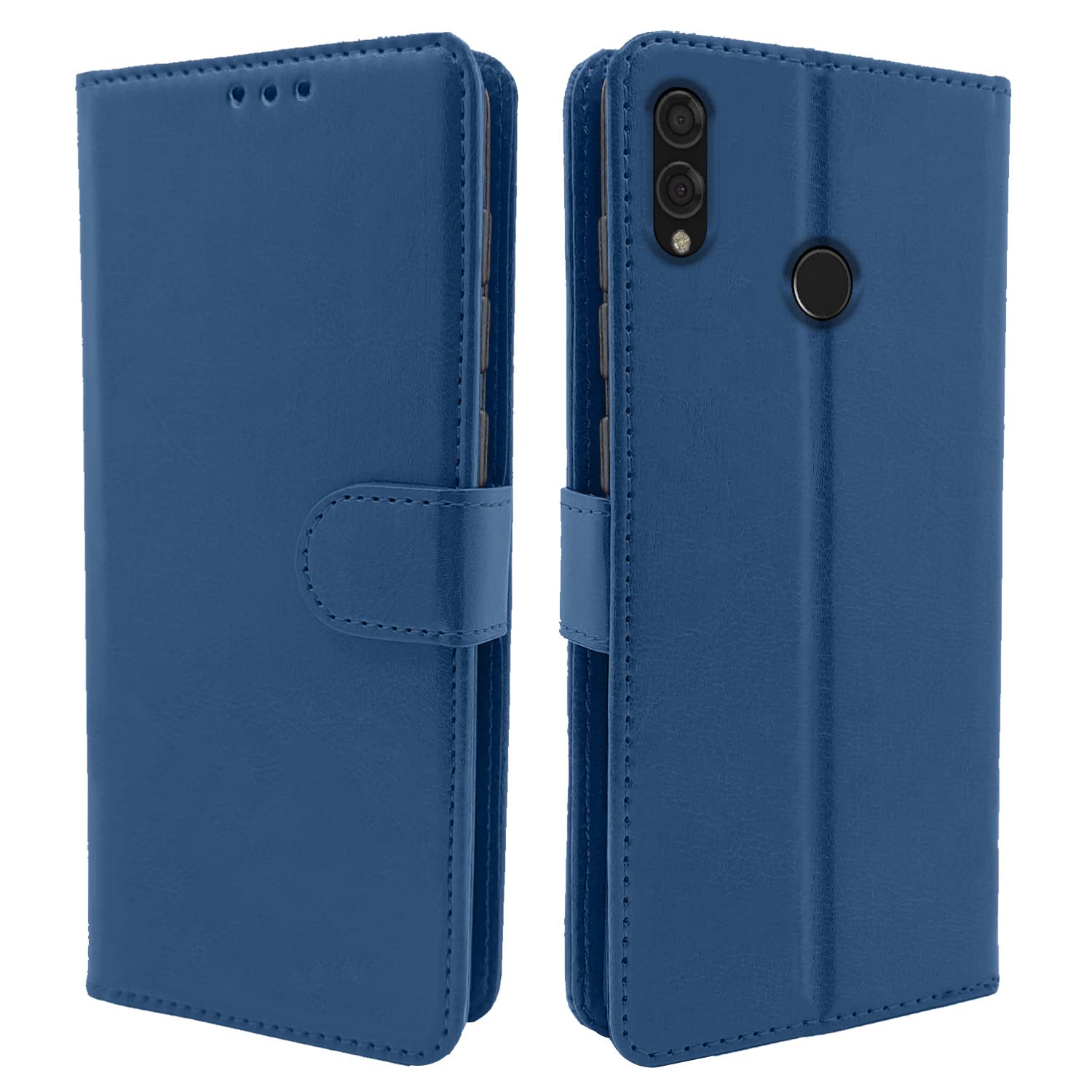 Pikkme Honor 8X Flip Case Leather Finish | Inside TPU with Card Pockets | Wallet Stand and Shock Proof | Magnetic Closing | Complete Protection Flip Cover for Honor 8X (Blue) (B0BK6S6ZQR) Amazon Price History, Amazon Price Tracker
