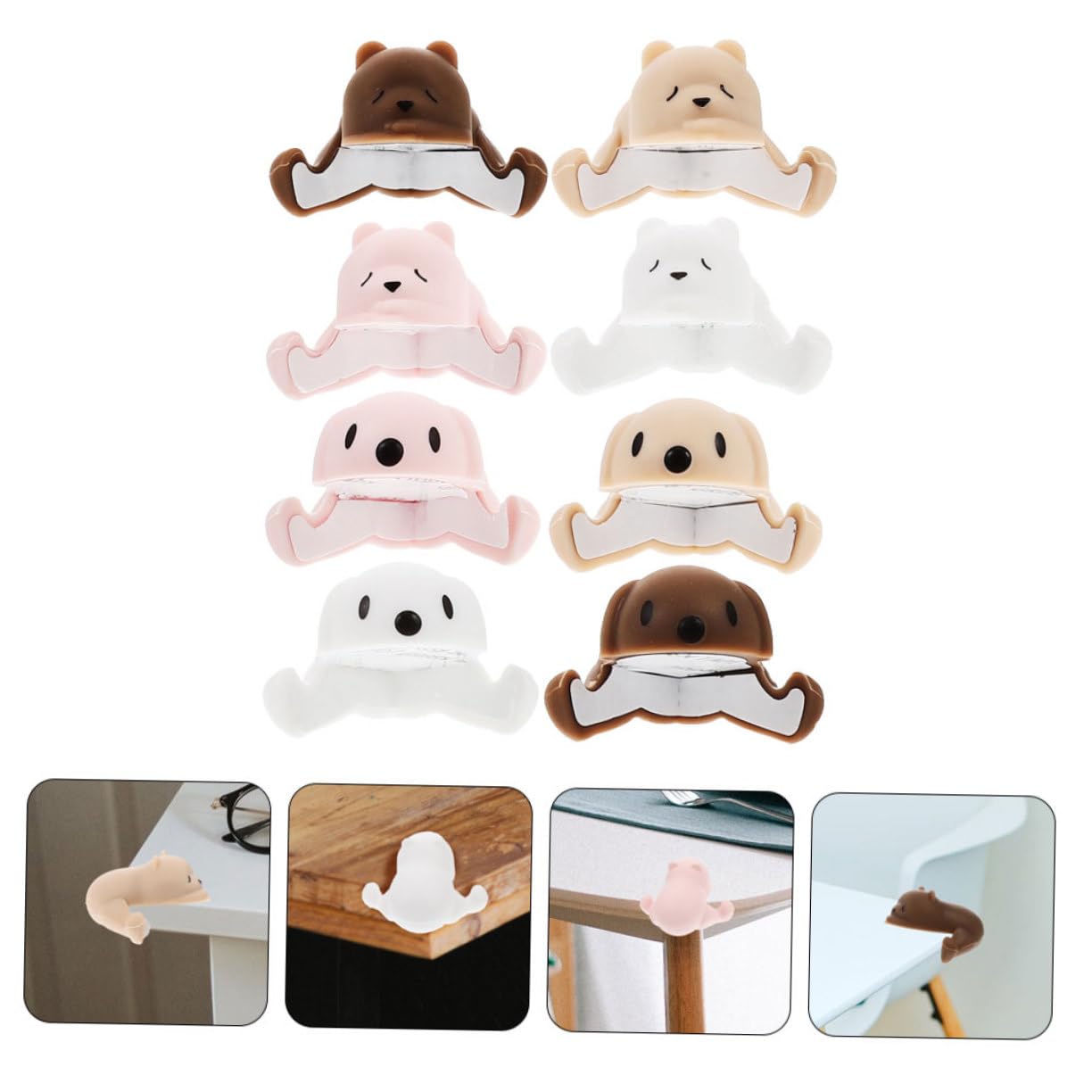 Toyvian 40piezas Protector De Esquinas para Muebles Diseño De Animales Cubre Esquinas para Seguridad Infantil Fácil Instalación y Protección Suave para Bebés