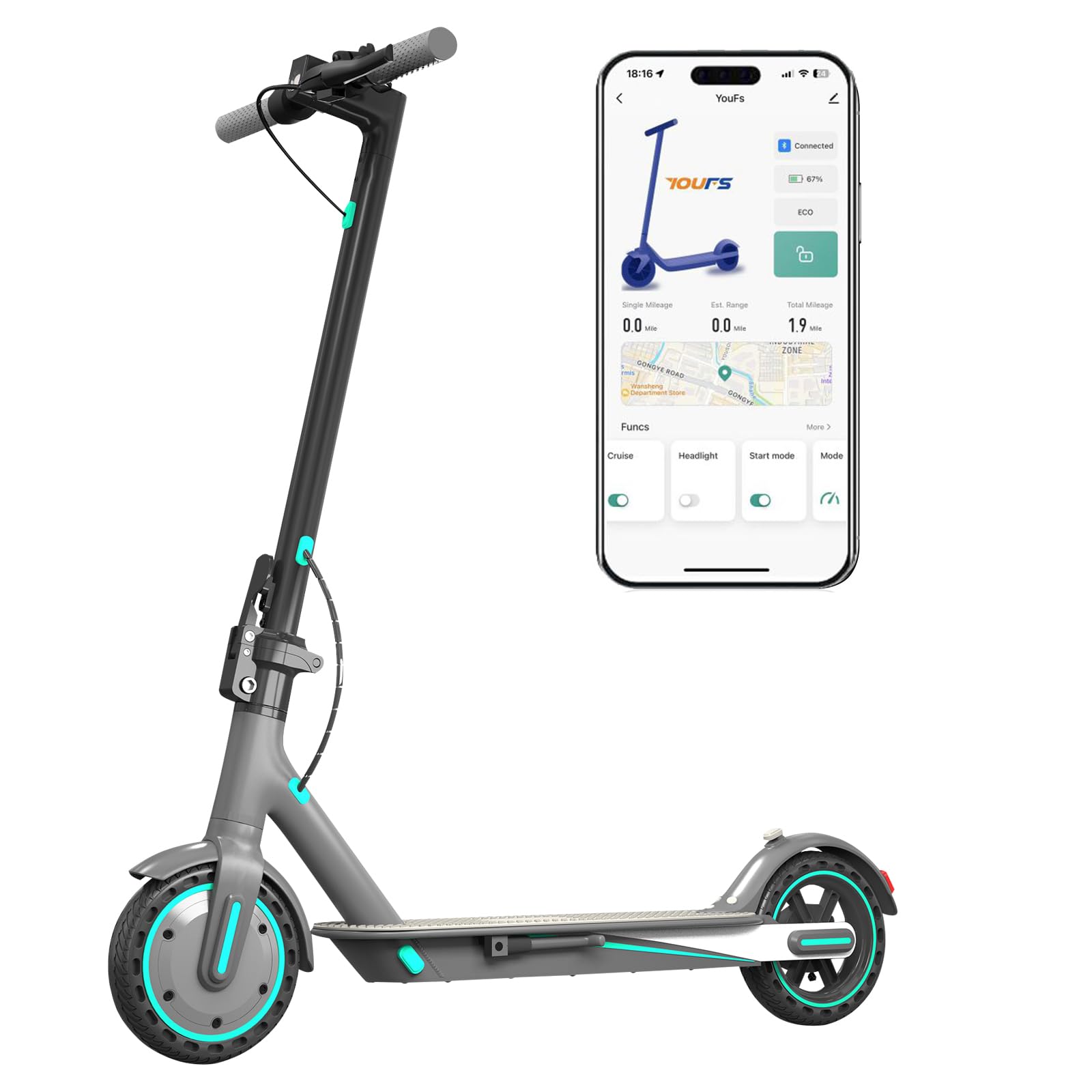 Electric Scooter for Adults Teens 350W 500W 600W Motor 19 25 MPH Top Speed 15 22 31 Miles