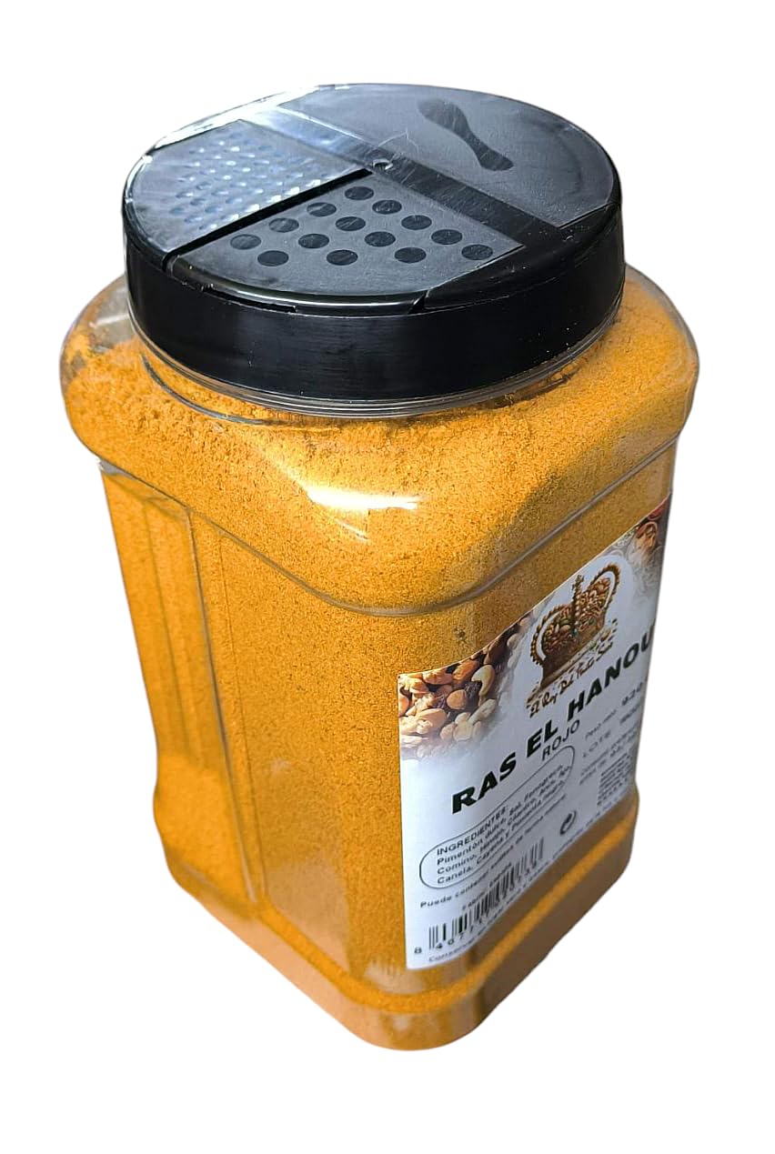 Ras El Hanout Rojo 920 gr - Mezcla de especias gourmet, auténtico sabor marroquí - El Rey del Fruto Seco