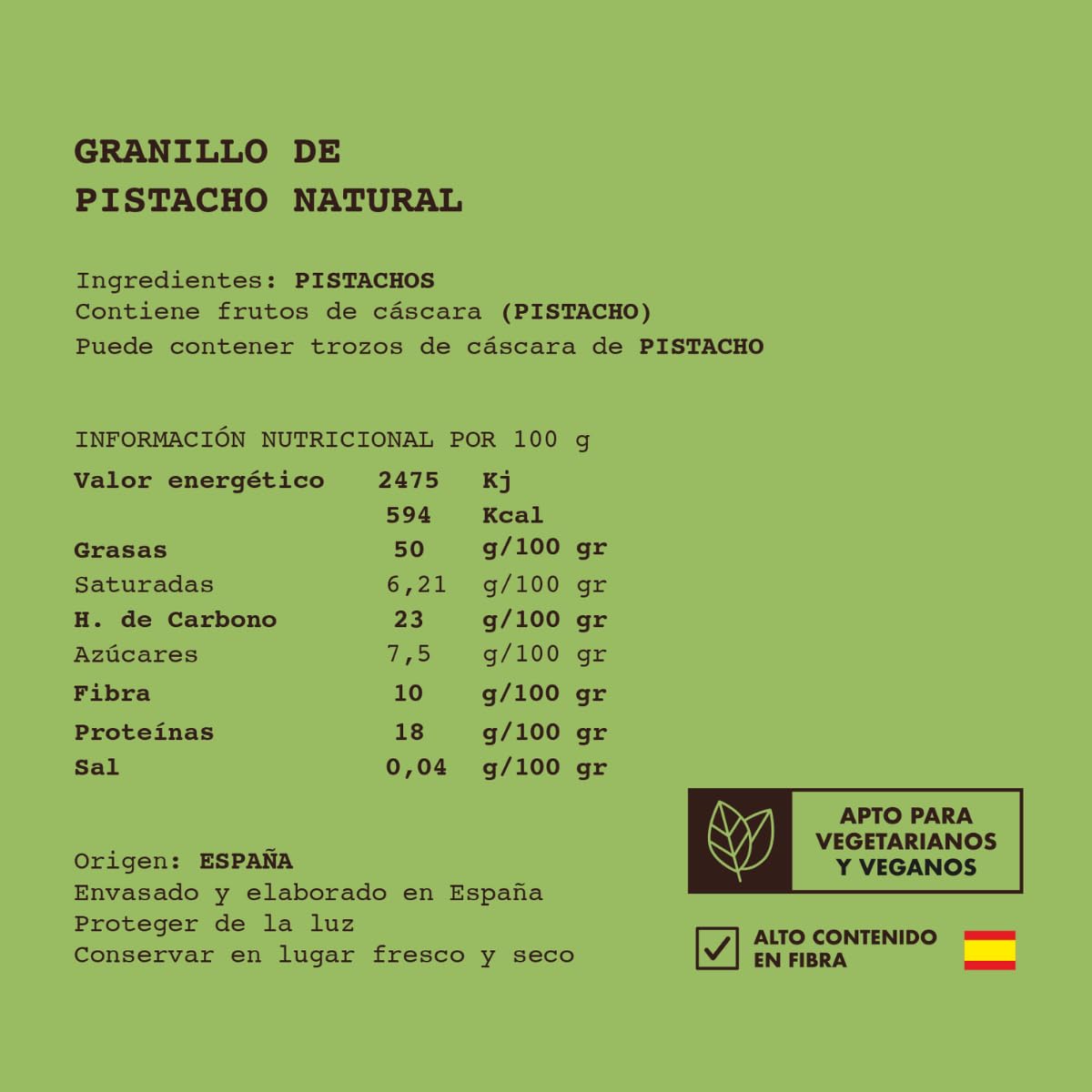 LALOLA1947 - Granillo de pistacho 5x80g