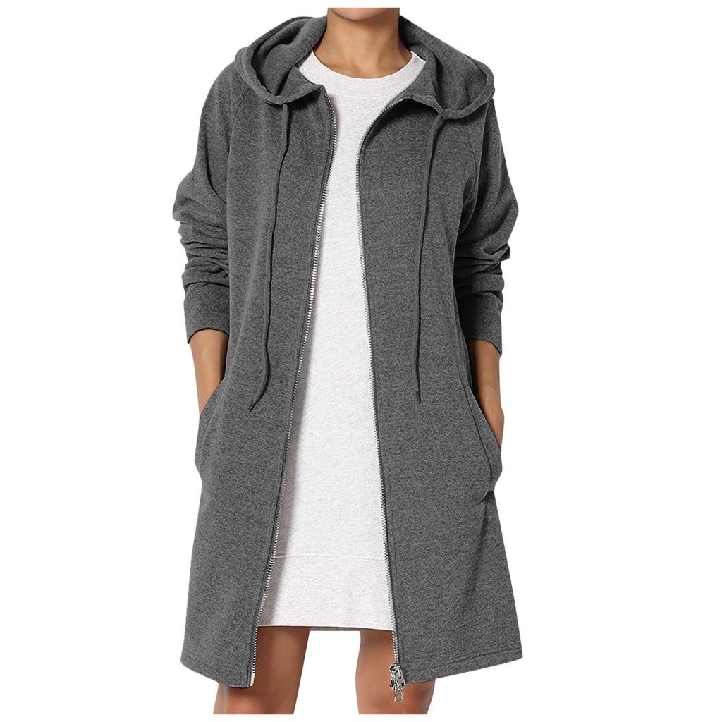 Opinionated Women Winter Long Sleeve Open Cape Casual Coat Blouse Kimono Jacket Cardigan Full-Zip Hooded Jacket