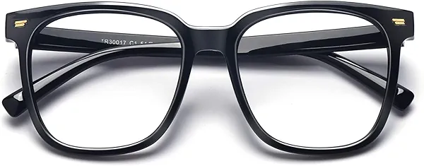 PANNER Oversized Square Blue Light Blocking Glasses for Women Men Anti Glare Reduce Eyestrain Computer Glasses