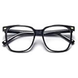 Oversized Square Blue Light Blocking Glasses for Women Men Anti Glare Reduce Eyestrain Computer Glasses