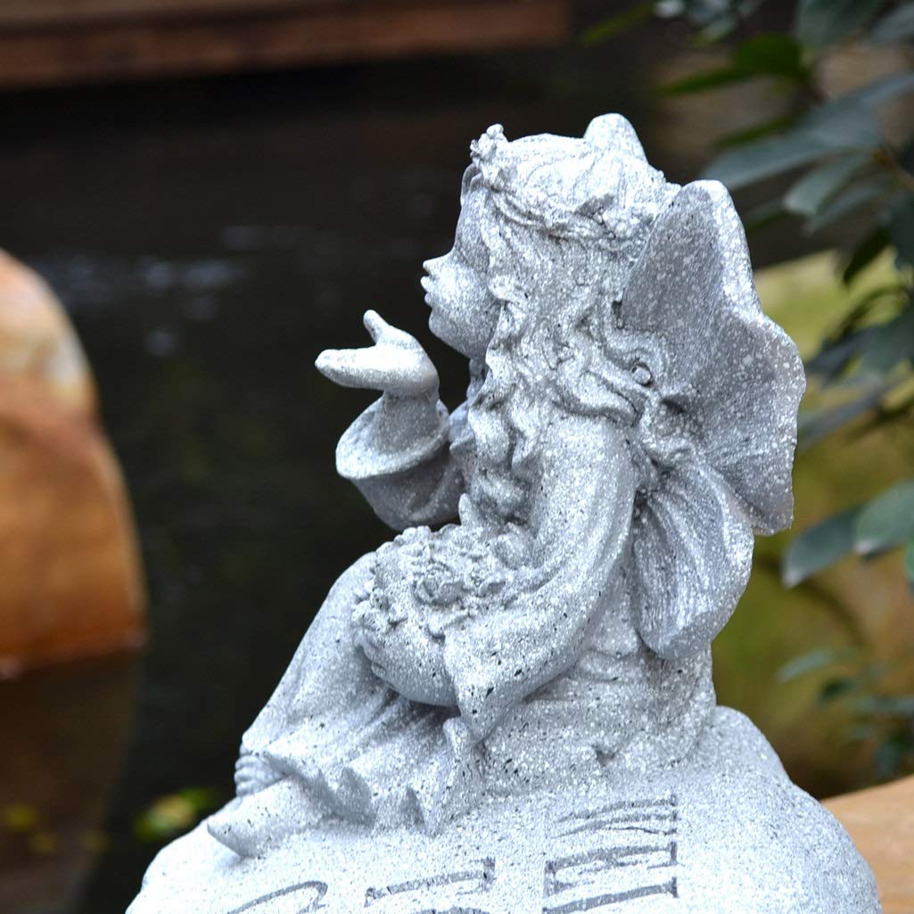 Statue da Esterno Statua di Angelo Creativo Ornamento Scultura da Giardino Vivaio Parco Paesaggio Ornamenti in Pietra bionica