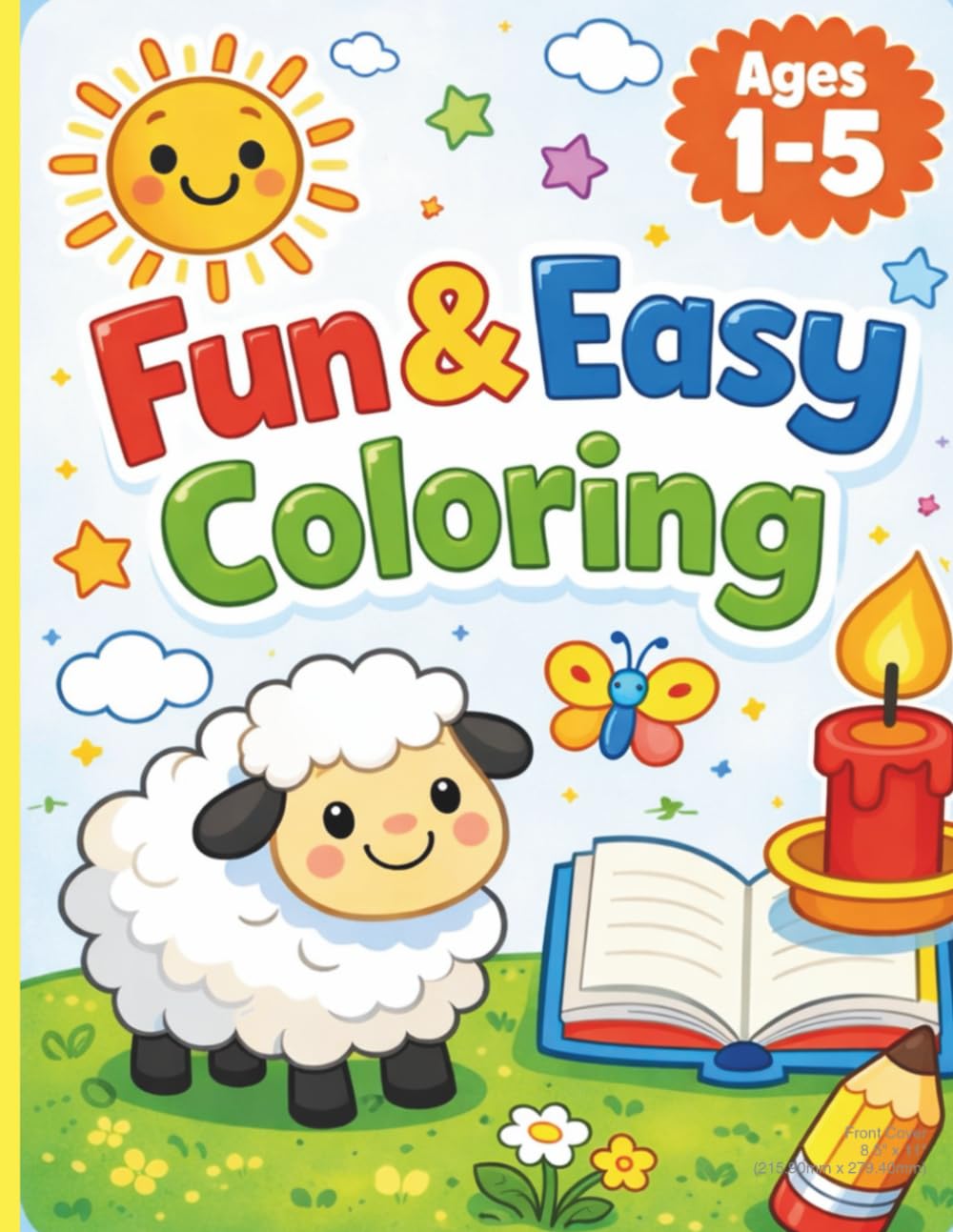 fun and easy coloring: 100 Easy and Fun Coloring Pages for Kids (Preschool & Kindergarten)