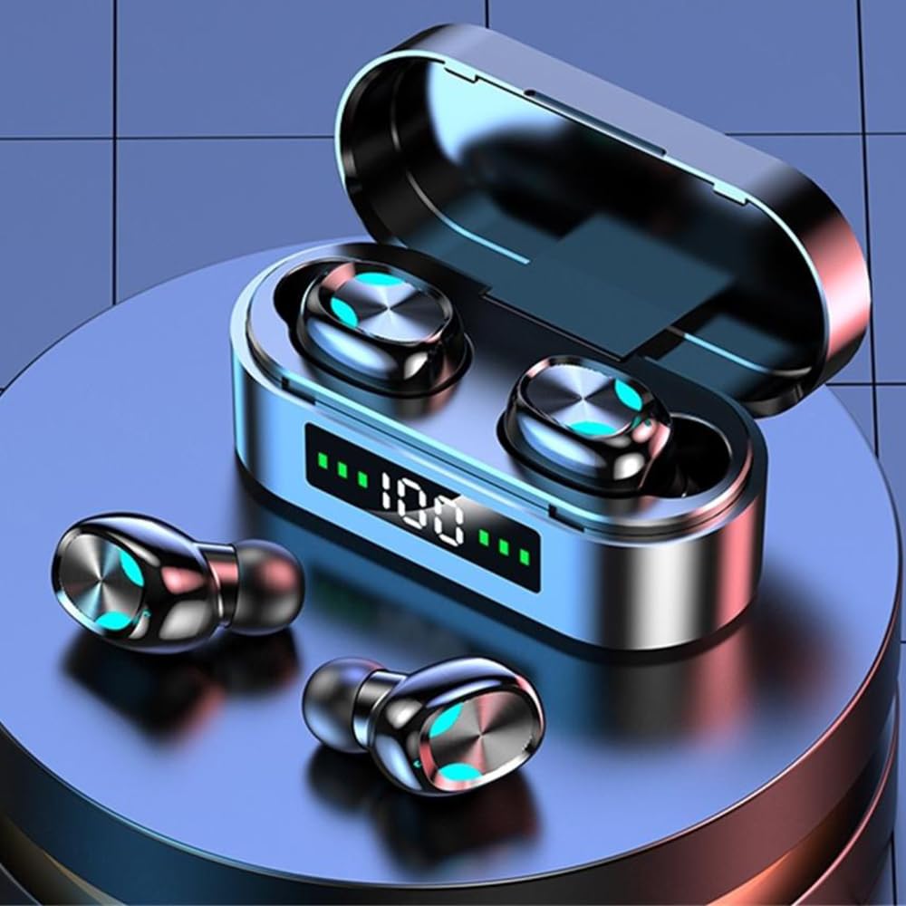 GenericEar Buds Wireless Bluetooth Earbuds Bluetooth 5.3 Headphones with LED Power Display in-Ear 2024 Earphones IPX7 Waterproof Sport Wireless Earbuds with Noise Cancelling Mic for iOS/Android (Style J)