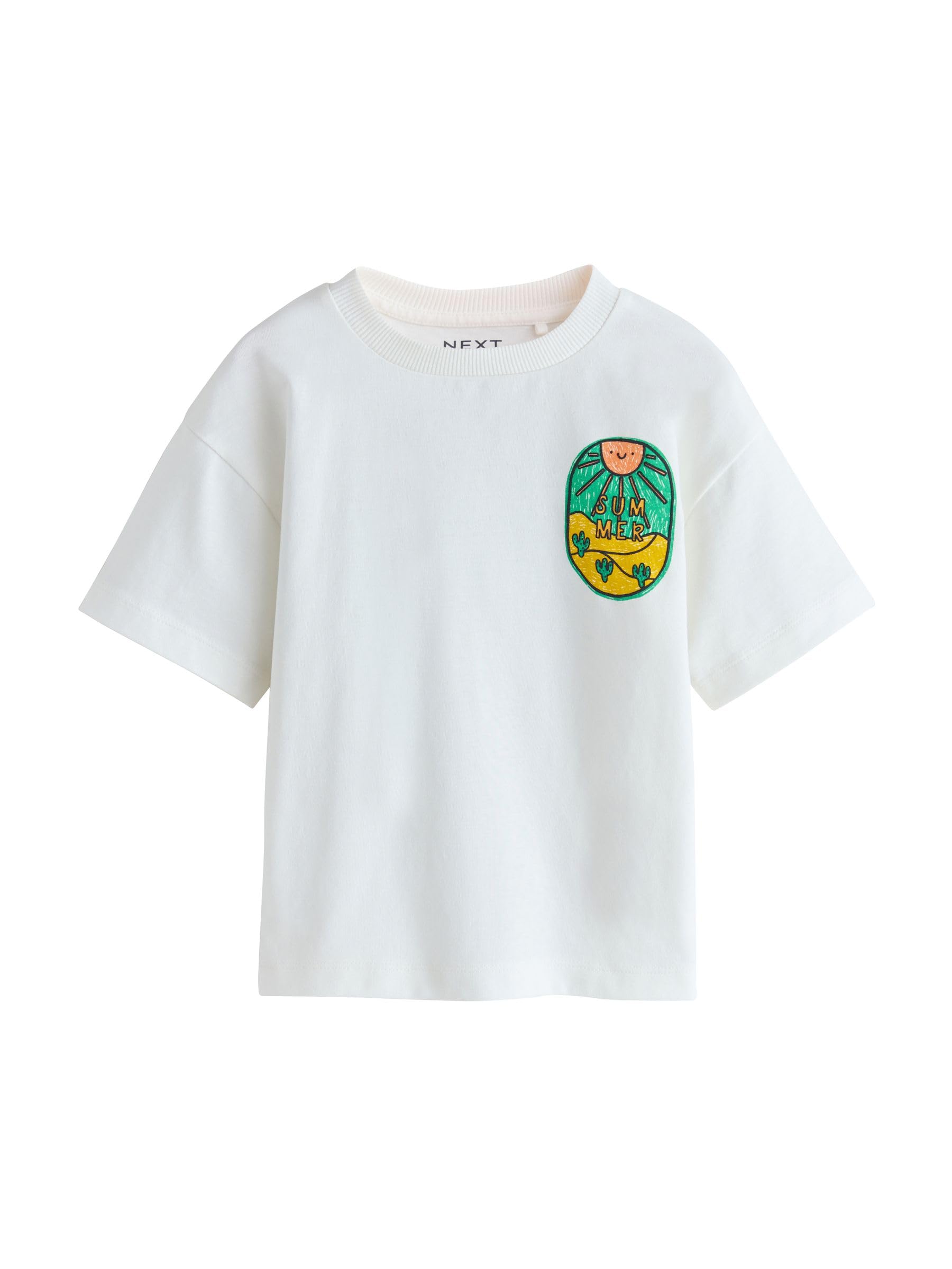 NEXT Niños Pack de 4 Camisetas de Manga Corta con Estampado gráfico