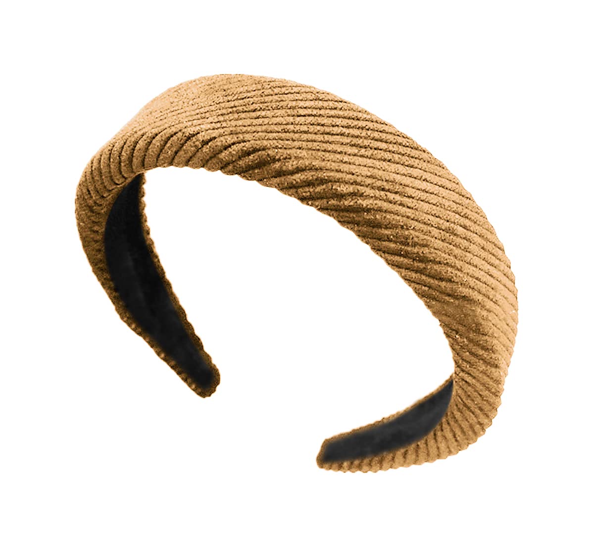 scicent Padded Headbands for Women Wide Headbands Elastic Boho Head Band Hair Accessories for Girls Brown