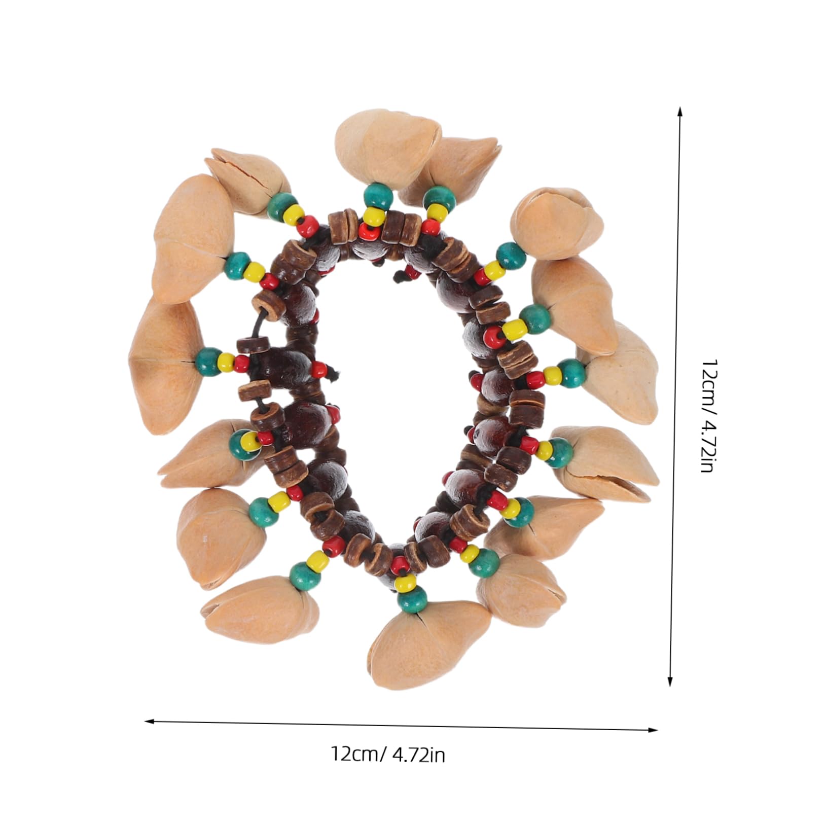 Beavorty 10 pezzi Braccialetti Sonagli Africani Strumento Musicale Djembe Leggero e Resistente per Percussioni e Decorazione