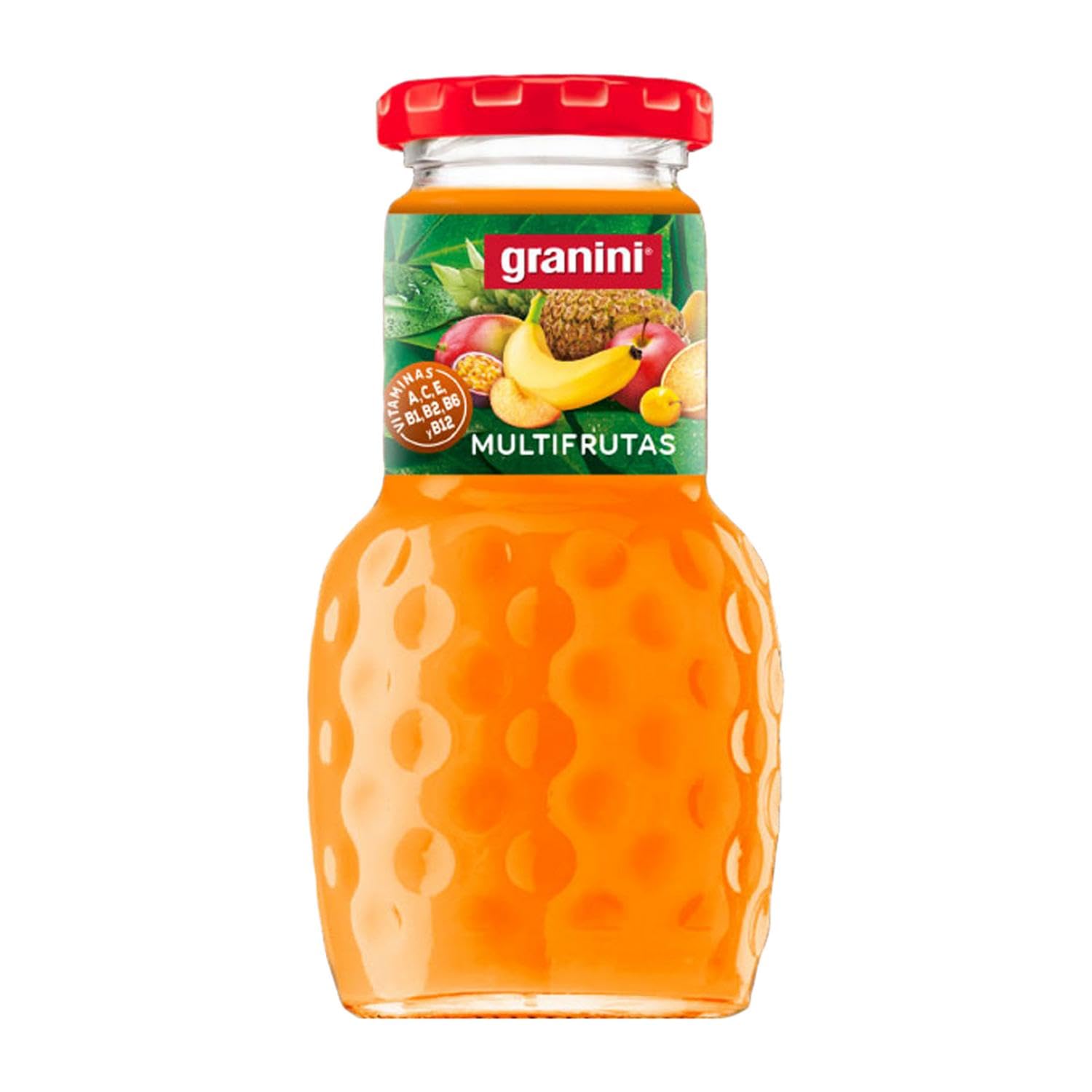 Refrescos y Mixers Caja de 24 unidades Granini Cóctel de Frutas 100% Exprimido con Pulpa Botellín 20 cl
