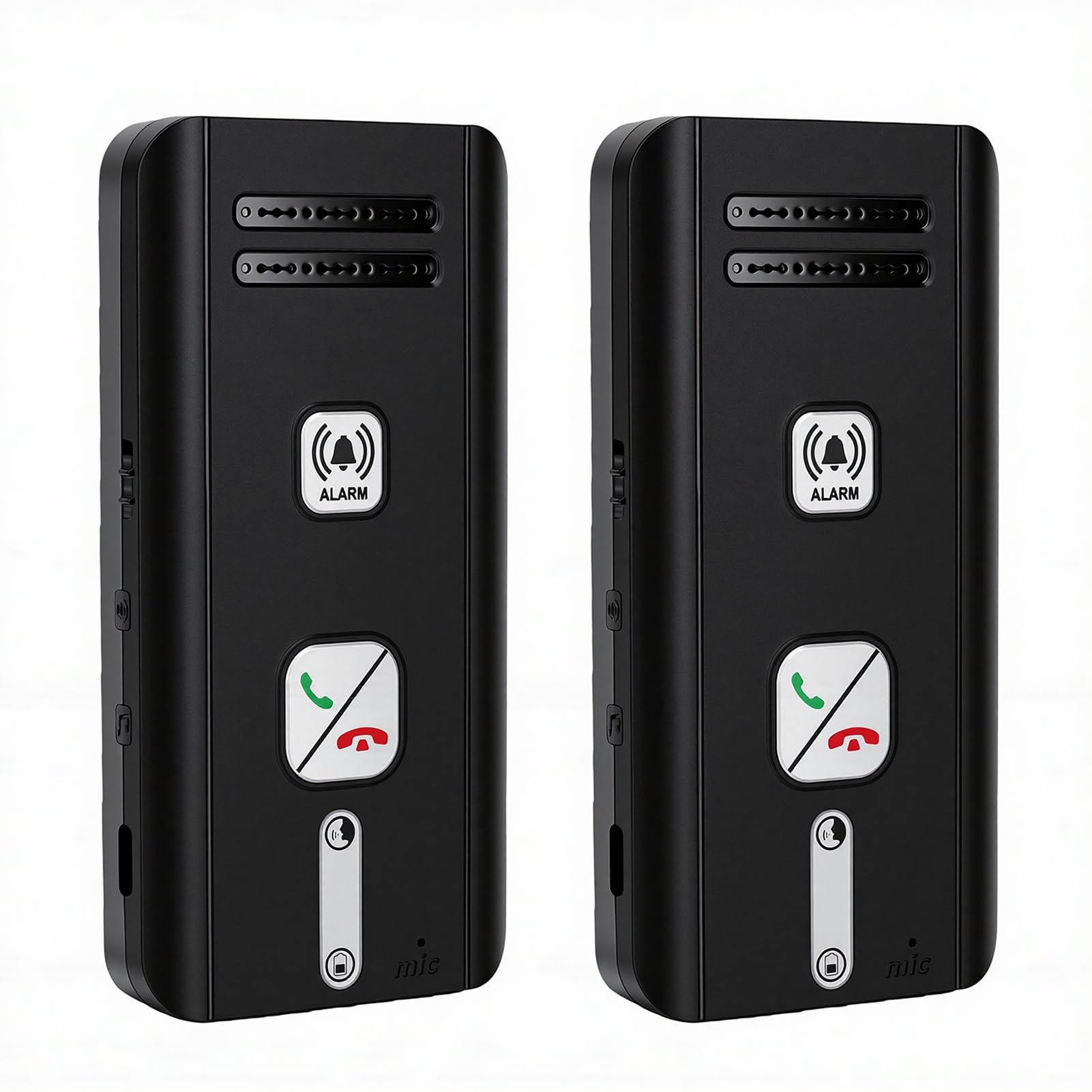 Bewinner Système D'Interphone sans Fil à 2 Voies, Interphone Domestique Duplex Intégral Longue Portée de 500 M avec Réponse Automatique et Diffusion de Groupe, pour le Bureau à Domicile (BLACK)