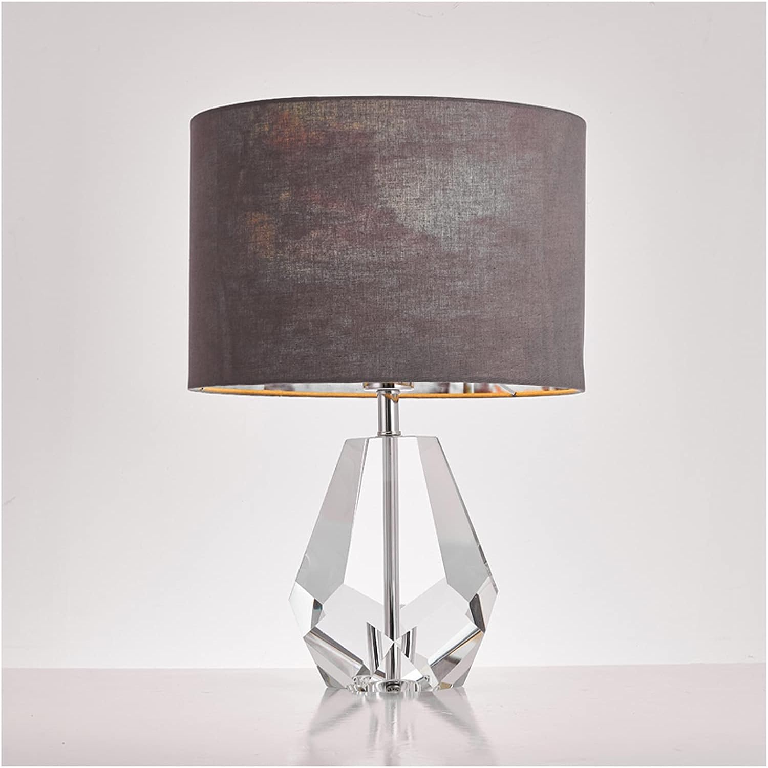 Amazon.co.jp ベッドサイドテーブルランプ K9クリスタルテーブルランプポストモダンアメリカンクリエイティブダイヤモンドテーブル