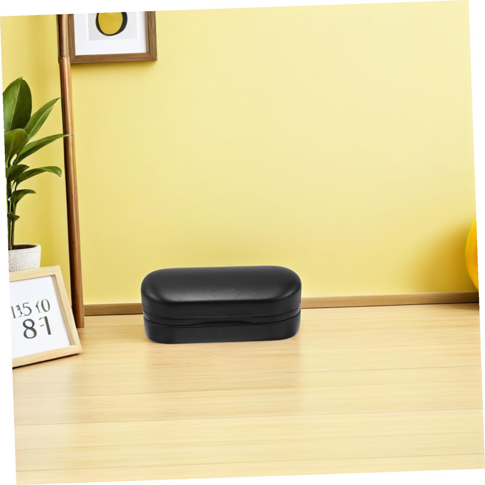 Étui à Lunettes Rigide Double Compartiment Grosse Capacité, Boîte de Rangement Noire Portable pour Lunettes de Soleil Vue, Protection Renforcée pour Voyage et Usage Quotidien