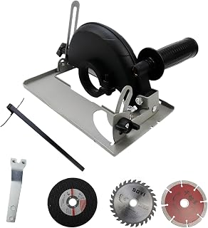 Dnyta Angle Grinder Holder 45 Degree Adjustable Cutting Machine Base Angle Grinder Accessories Shield Cover for 100-125mm Adjustable Angle-grinder Bracket